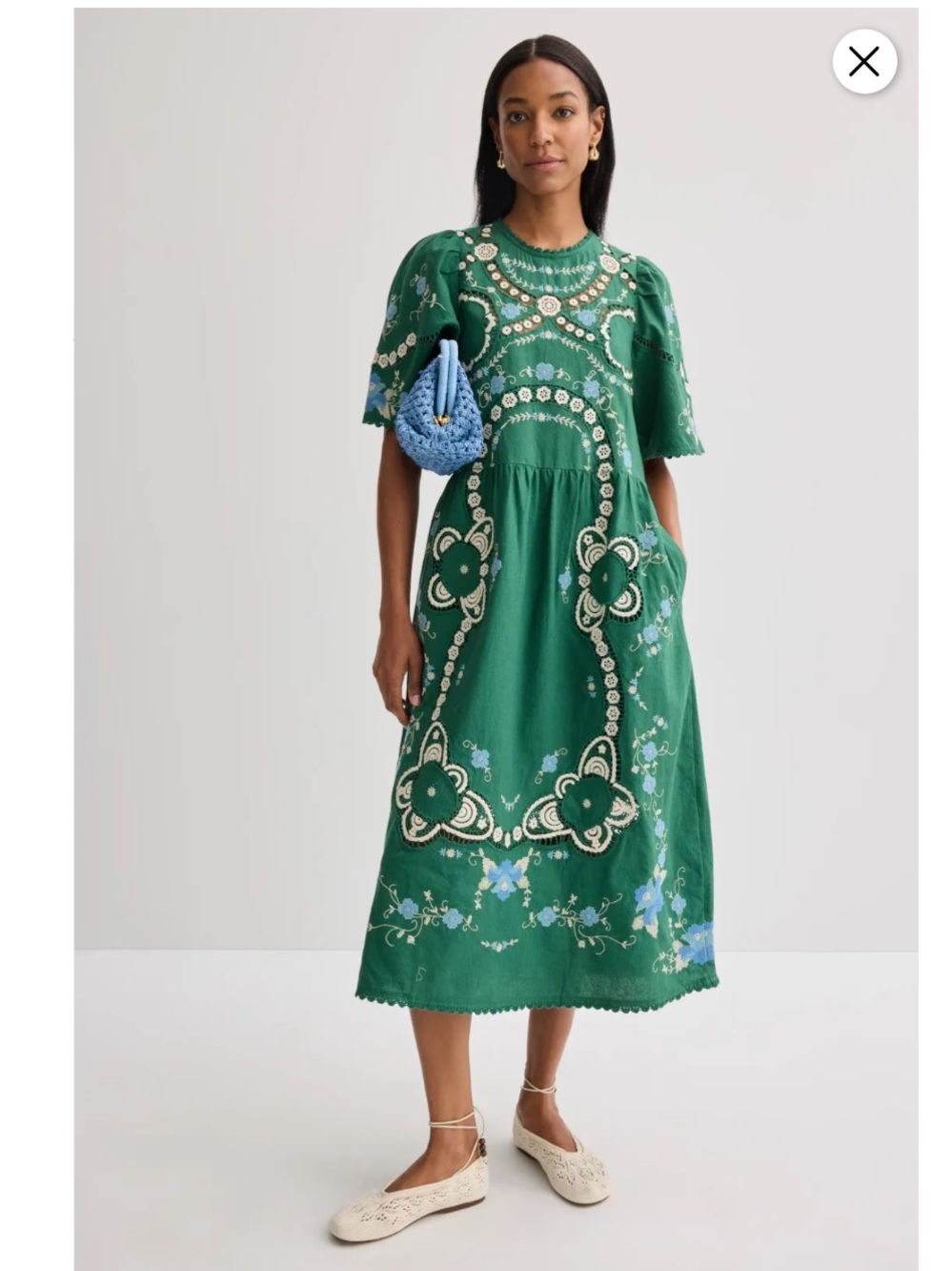 Sea New York Vesna Embroidered Dress, Size: S